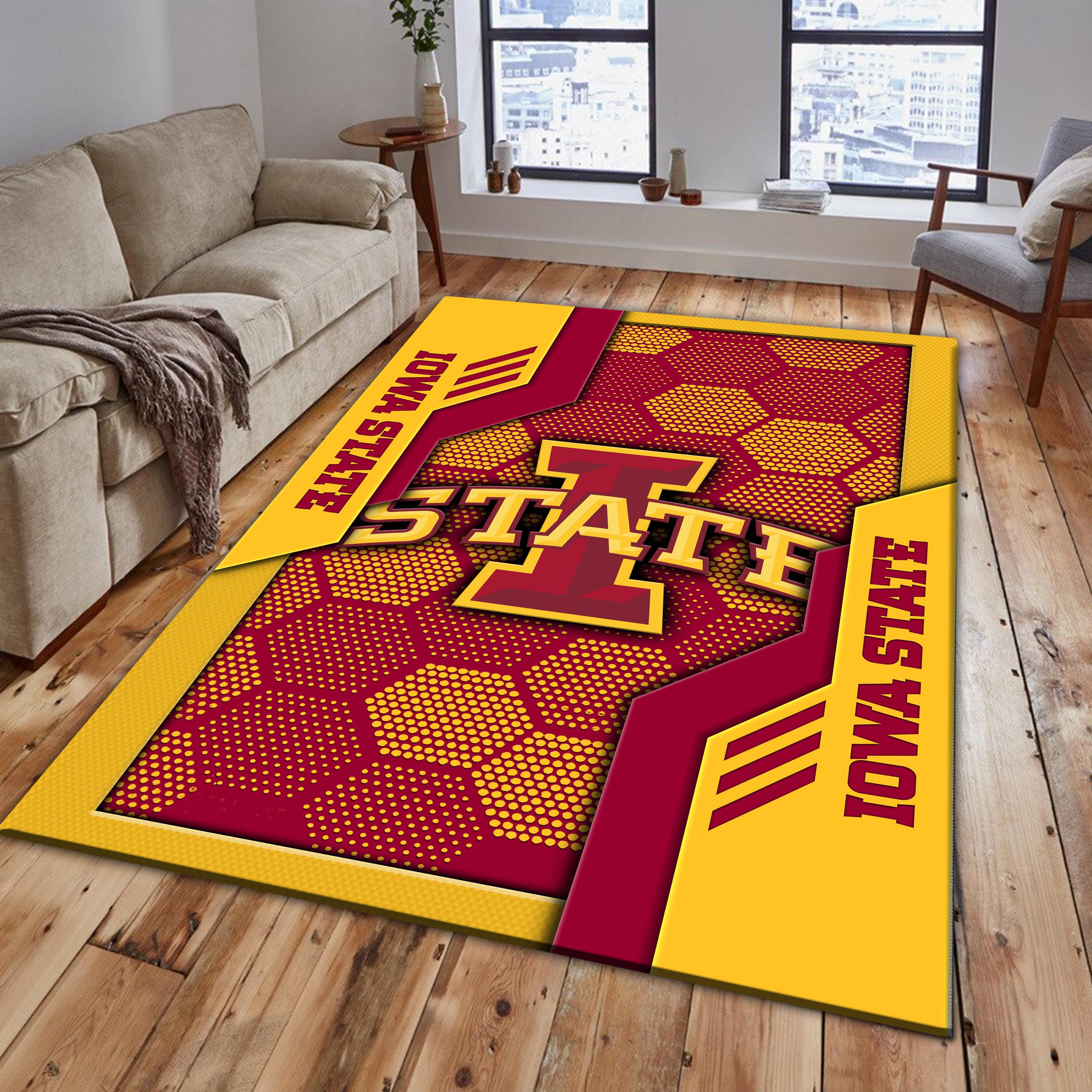 Iowa State Cyclones Area Rugs 3729 - Famjoys Iowa State Cyclones Area Rugs 3729 - Famjoys