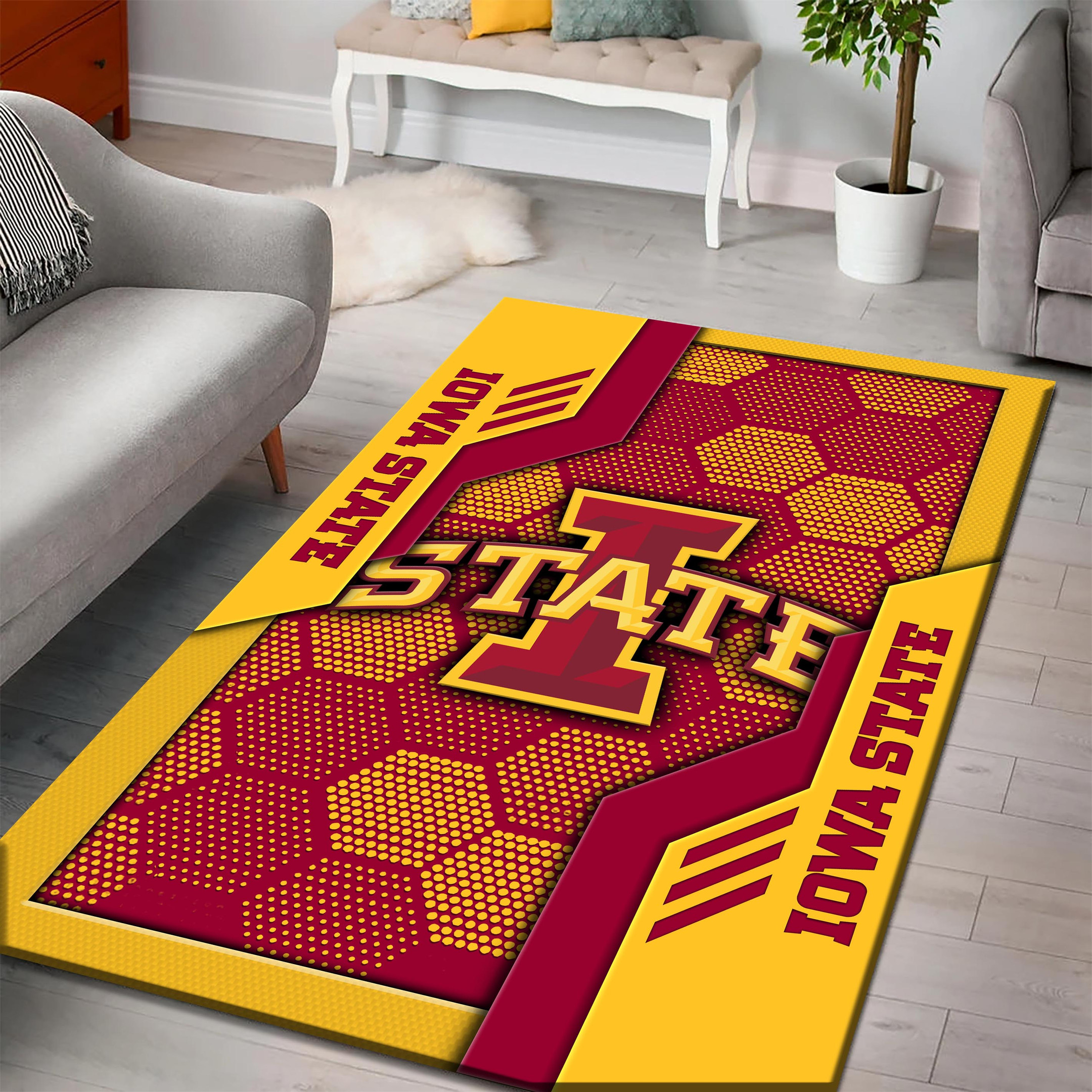 Iowa State Cyclones Area Rugs 3729 - Famjoys Iowa State Cyclones Area Rugs 3729 - Famjoys
