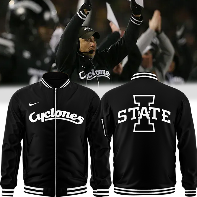 Iowa State Cyclones football Zip Bomber - Famjoys Iowa State Cyclones football Zip Bomber - Famjoys
