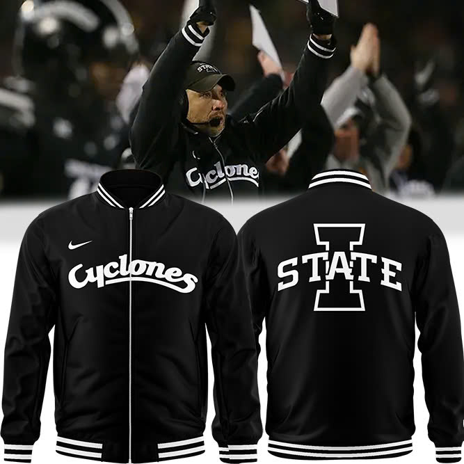 Iowa State Cyclones football Zip Bomber - Famjoys Iowa State Cyclones football Zip Bomber - Famjoys