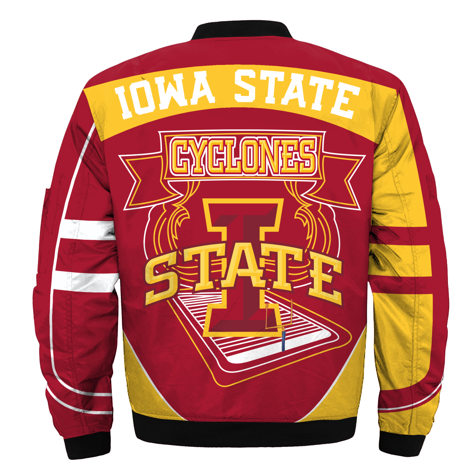Iowa State Cyclones Jacket 3D Printed Fire Ball - Famjoys Iowa State Cyclones Jacket 3D Printed Fire Ball - Famjoys