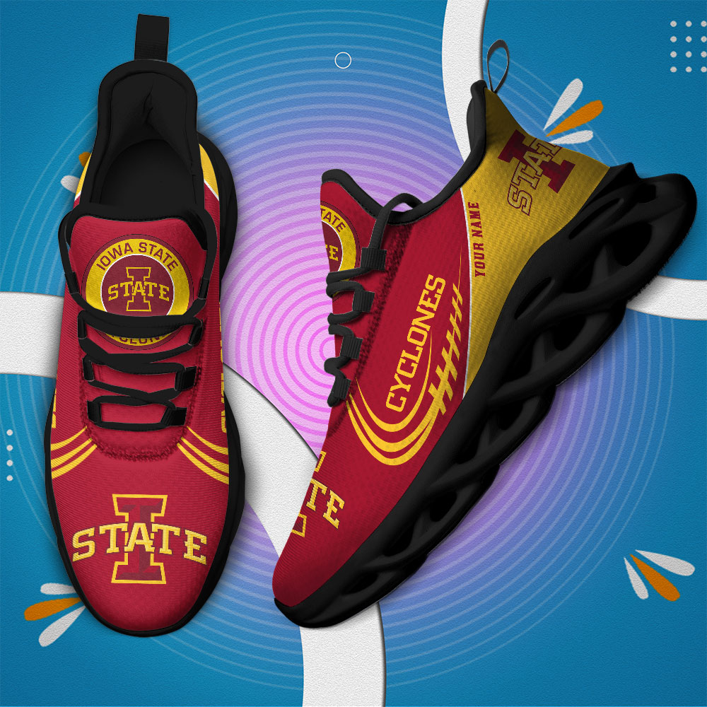 Iowa State Cyclones PERSONALIZED MAX SOUL SHOES T1 - Famjoys Iowa State Cyclones PERSONALIZED MAX SOUL SHOES T1 - Famjoys