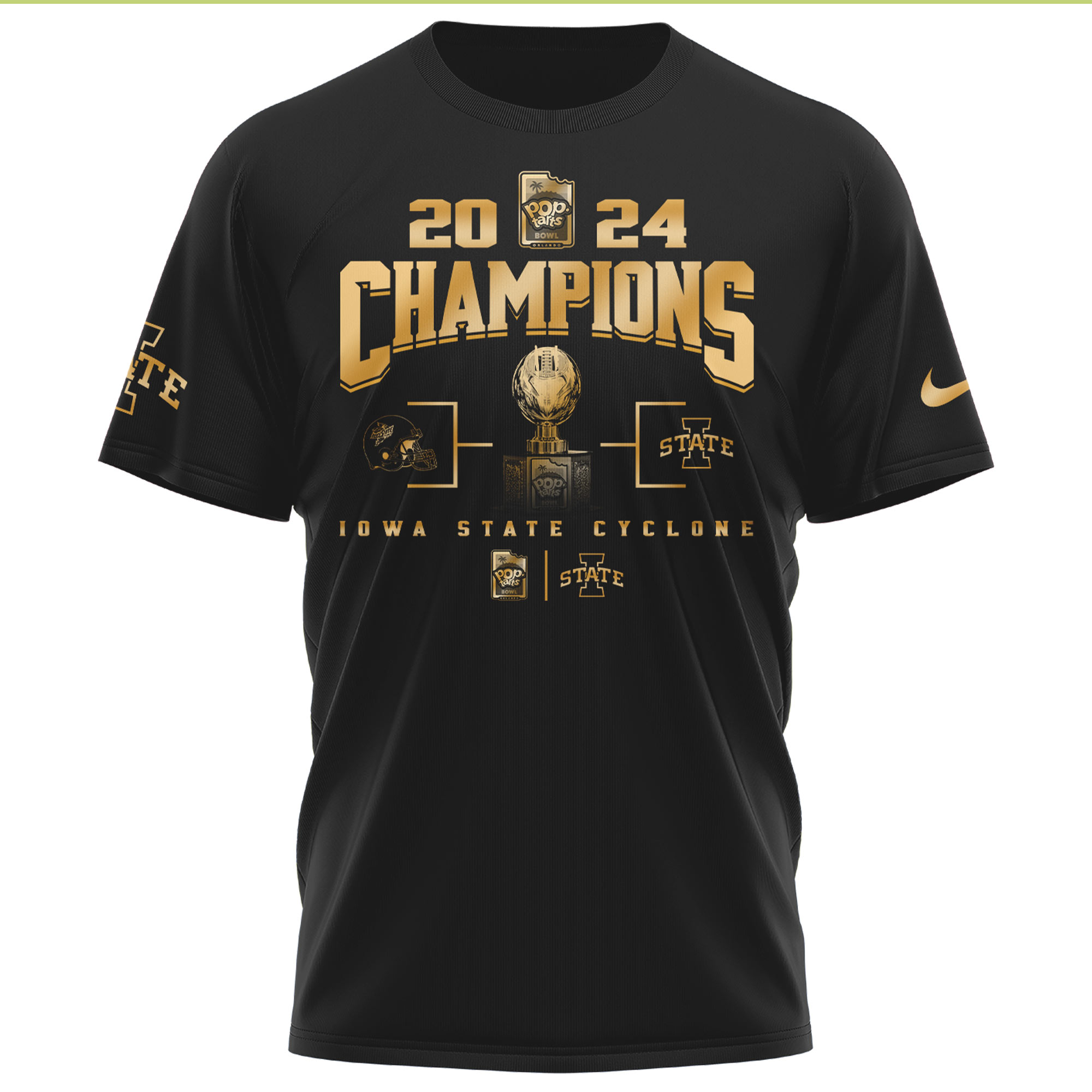 Iowa State Cyclones Pop-Tarts Bowl Champions Tshirt - Famjoys Iowa State Cyclones Pop-Tarts Bowl Champions Tshirt - Famjoys