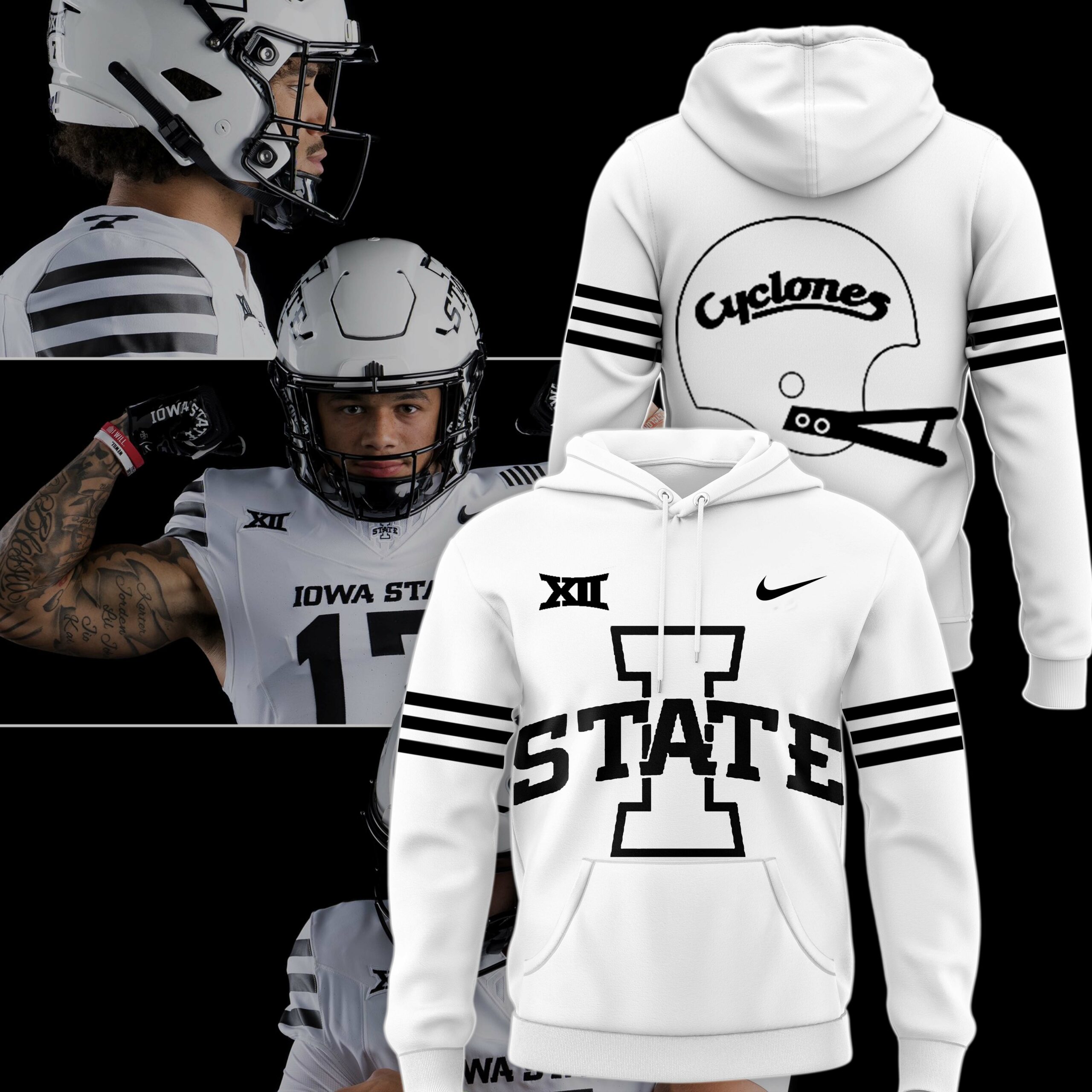 Iowa State Cyclones Whiteout Club Hoodie - Famjoys Iowa State Cyclones Whiteout Club Hoodie - Famjoys