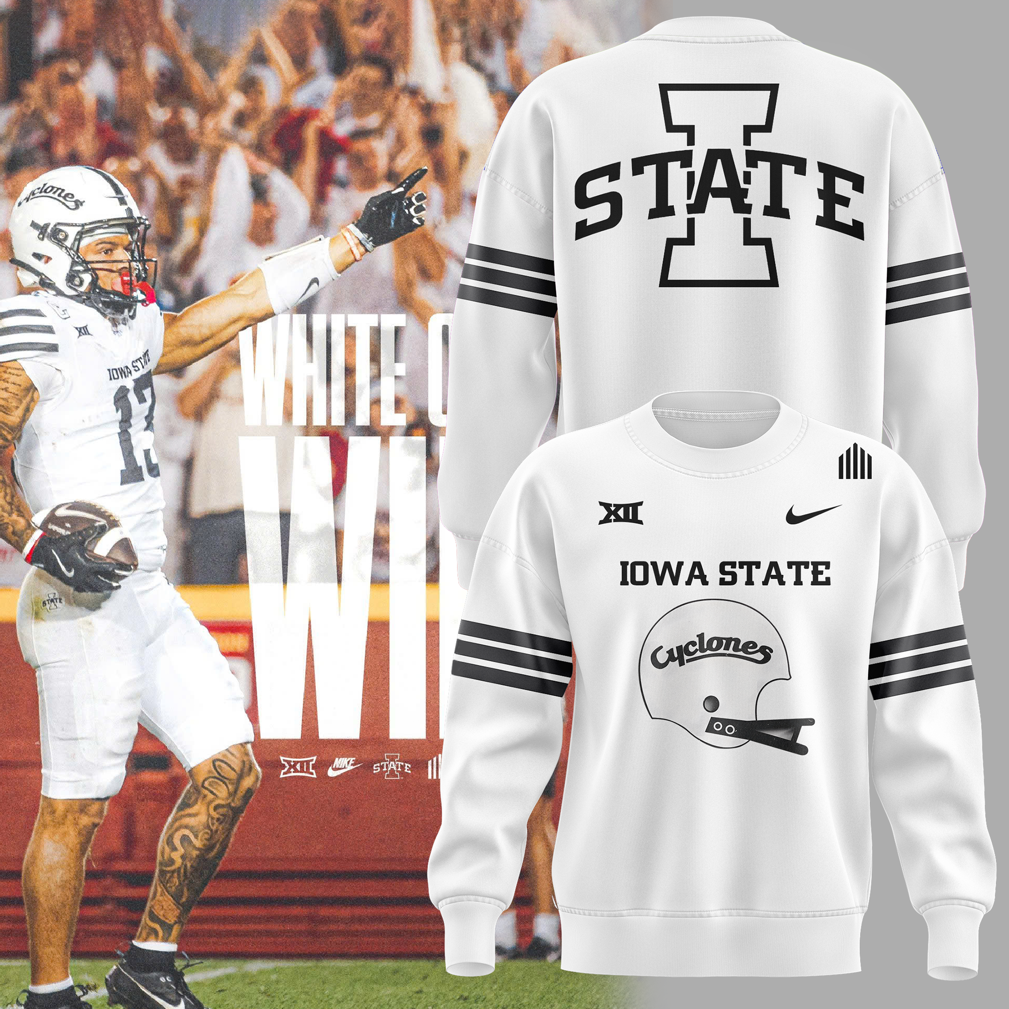 Iowa State Football SWEATSHIRT - Famjoys Iowa State Football SWEATSHIRT - Famjoys