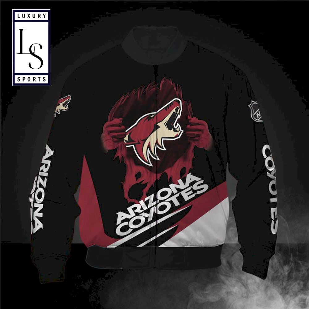 Is Arizona Coyotes Bomber Jacket - Famjoys Is Arizona Coyotes Bomber Jacket - Famjoys