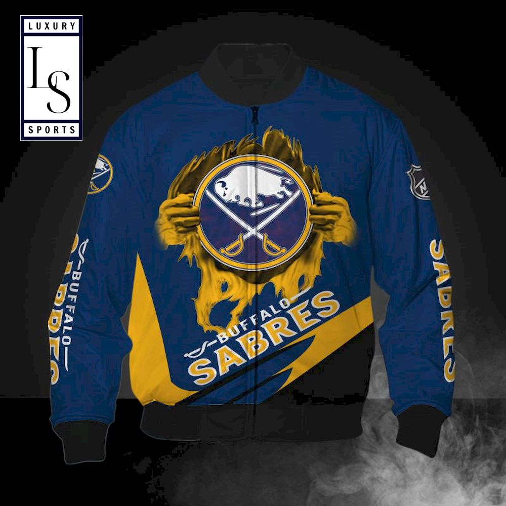 Is Buffalo Sabres Bomber Jacket - Famjoys Is Buffalo Sabres Bomber Jacket - Famjoys