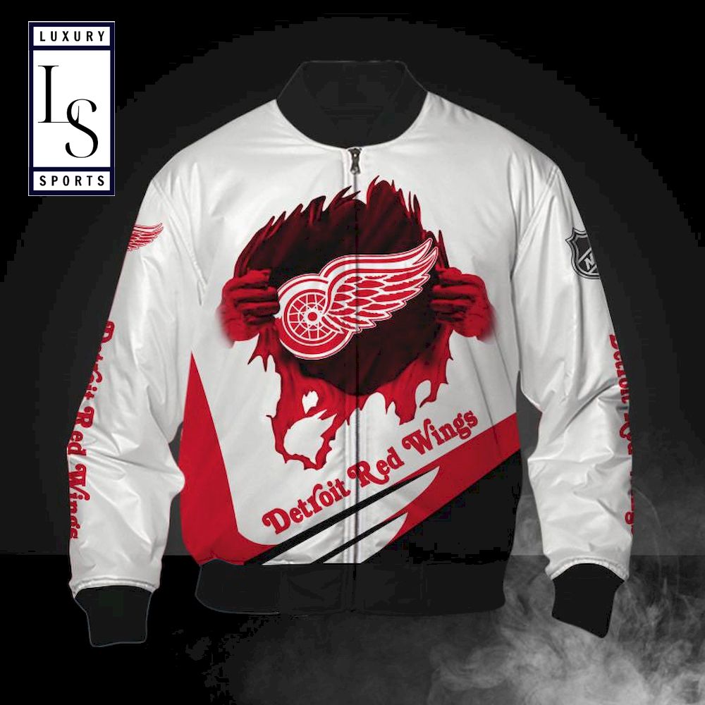 Is Detroit Red Wings Bomber Jacket - Famjoys Is Detroit Red Wings Bomber Jacket - Famjoys