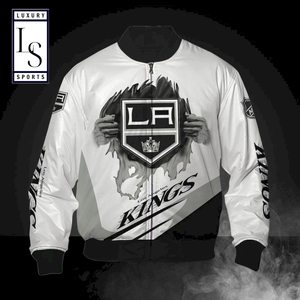Is Los Angeles Kings Bomber Jacket - Famjoys Is Los Angeles Kings Bomber Jacket - Famjoys