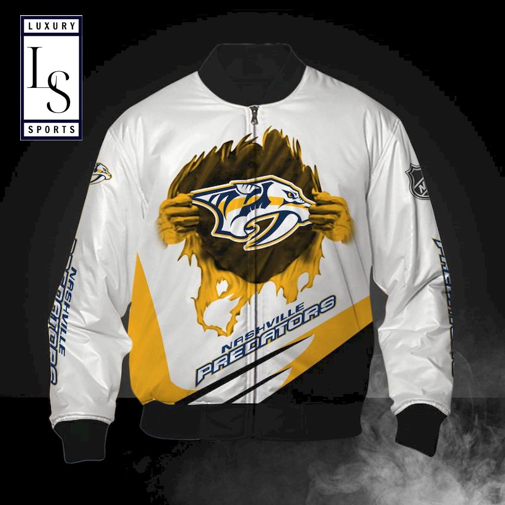 Is Nashville Predators Bomber Jacket - Famjoys Is Nashville Predators Bomber Jacket - Famjoys