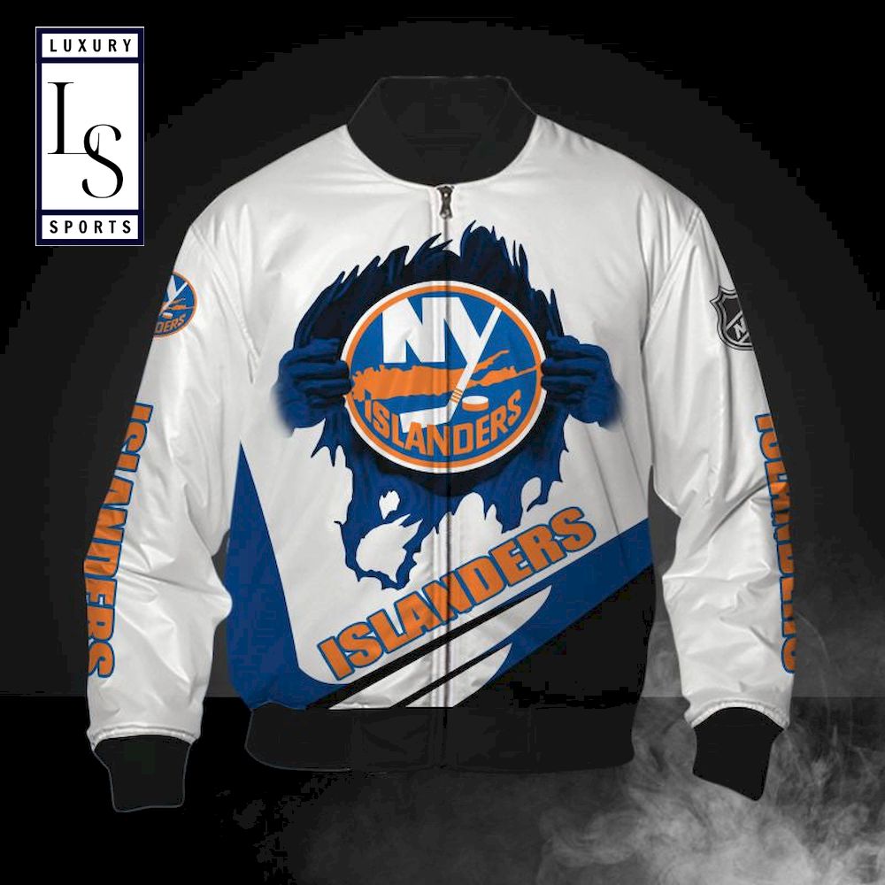 Is New York Islanders Bomber Jacket - Famjoys Is New York Islanders Bomber Jacket - Famjoys