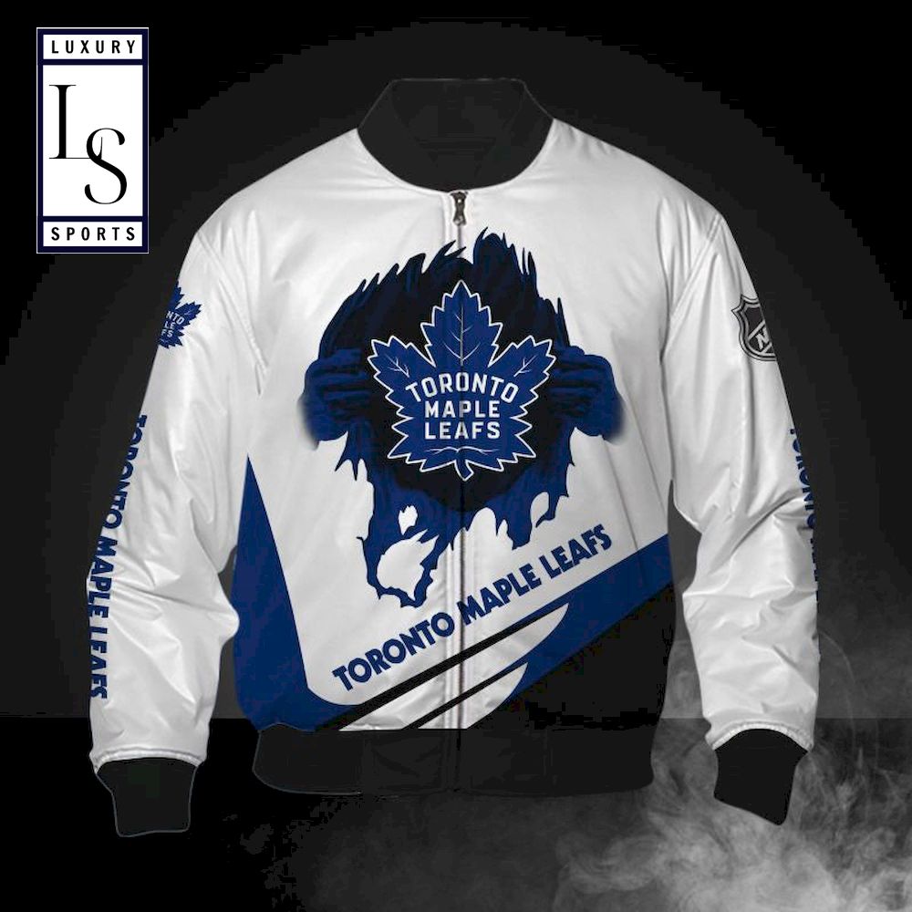 Is Toronto Maple Leafs Bomber Jacket - Famjoys Is Toronto Maple Leafs Bomber Jacket - Famjoys