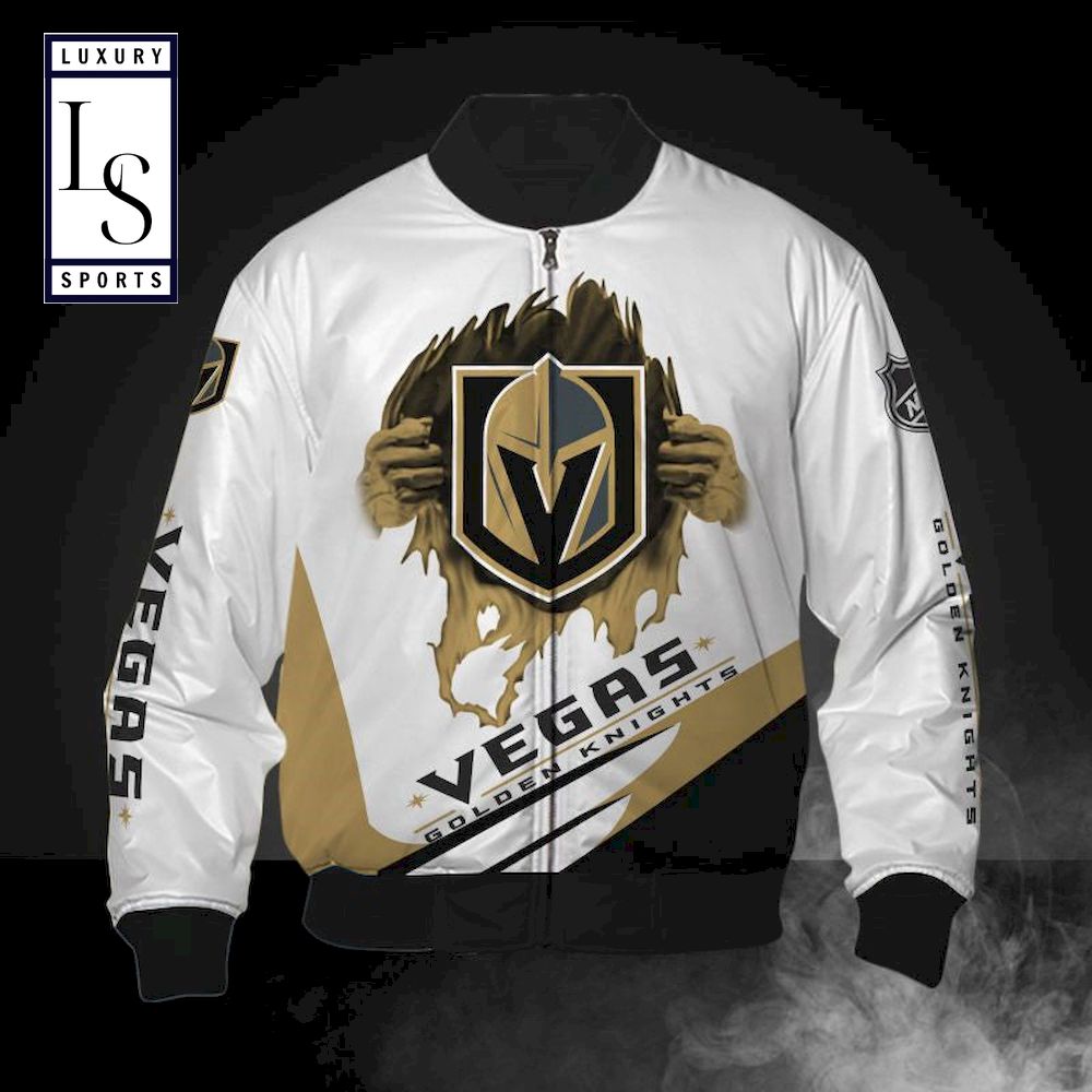 Is Vegas Golden Knights Bomber Jacket - Famjoys Is Vegas Golden Knights Bomber Jacket - Famjoys