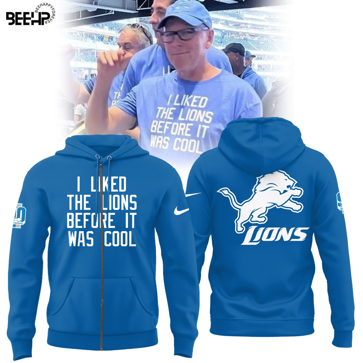 It Liked The Lions Before It Was Cool Shirt - Famjoys It Liked The Lions Before It Was Cool Shirt - Famjoys