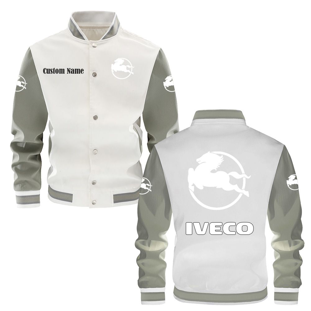 Iveco Varsity Jacket, Baseball jacket, Letterman Jacket Customize Name, Multicolor