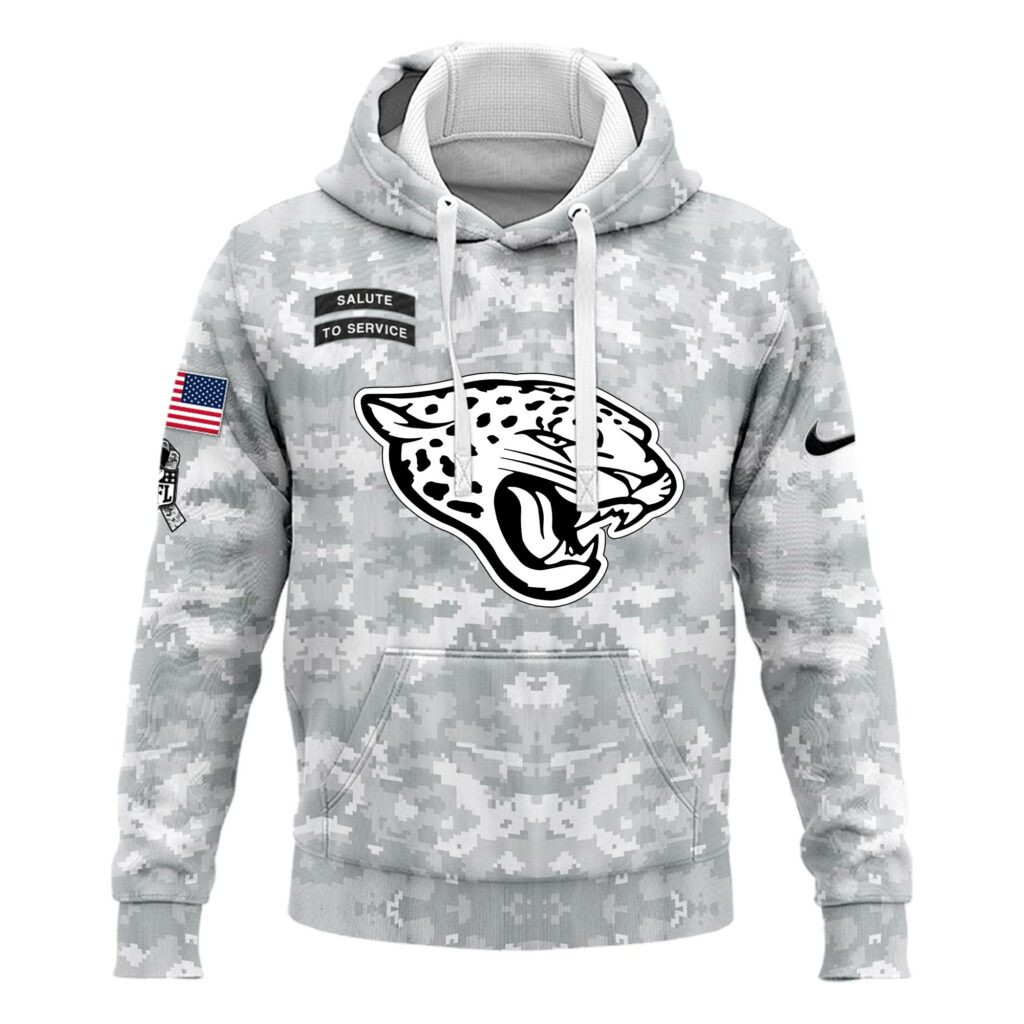 Jacksonville Jaguars Arctic Camo Salute to Service Club Hoodie Edition - Famjoys Jacksonville Jaguars Arctic Camo Salute to Service Club Hoodie Edition - Famjoys