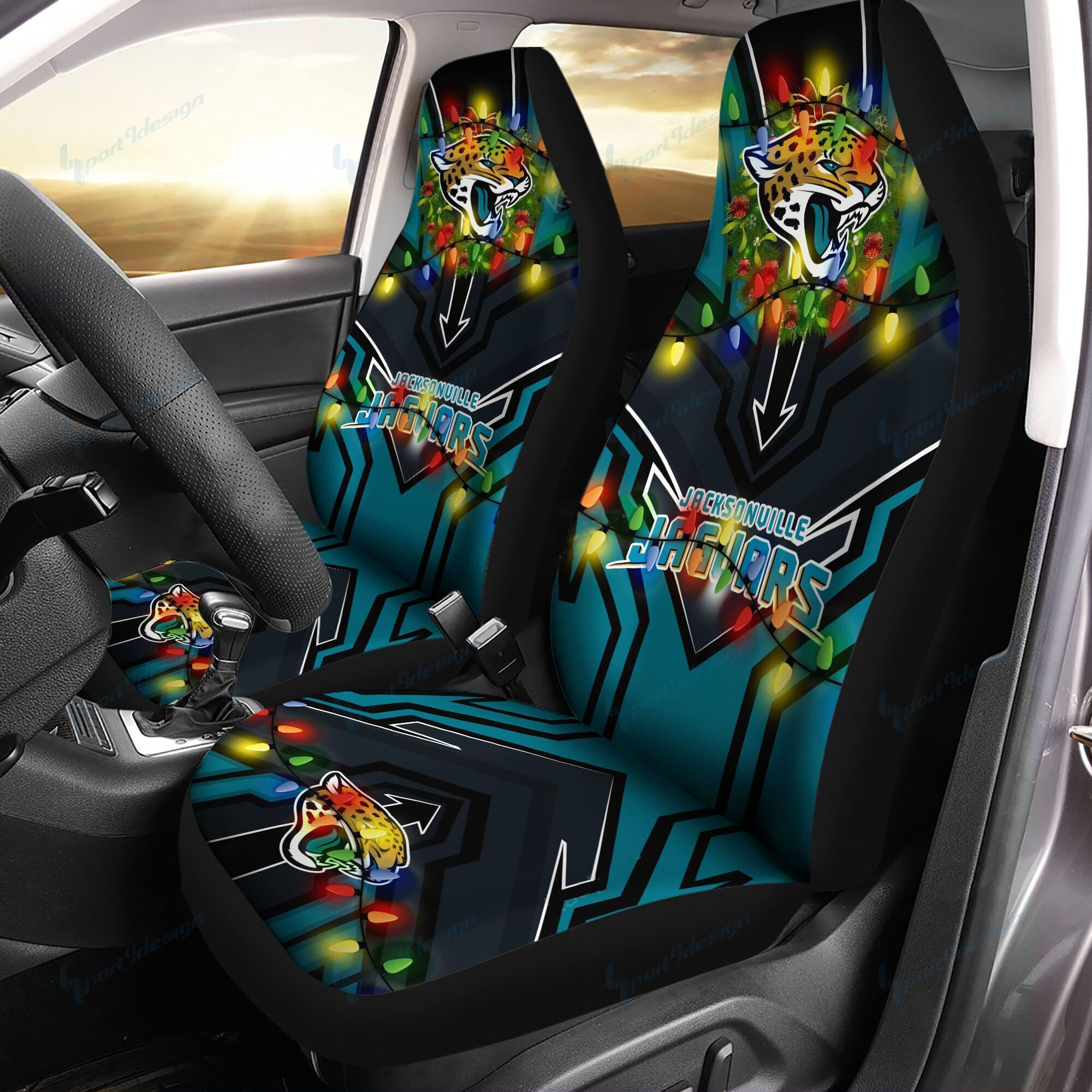 Jacksonville Jaguars Car Seat Covers BG131 - Famjoys Jacksonville Jaguars Car Seat Covers BG131 - Famjoys