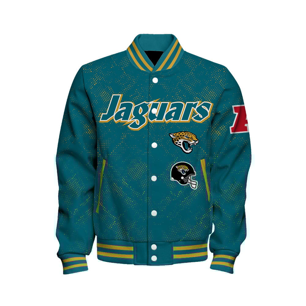 Jacksonville Jaguars - Continue Writing The Dream Unisex Varsity Jacket - Famjoys Jacksonville Jaguars - Continue Writing The Dream Unisex Varsity Jacket - Famjoys