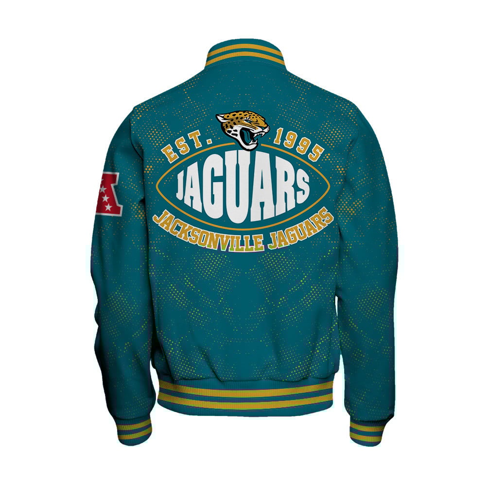 Jacksonville Jaguars - Continue Writing The Dream Unisex Varsity Jacket - Famjoys Jacksonville Jaguars - Continue Writing The Dream Unisex Varsity Jacket - Famjoys