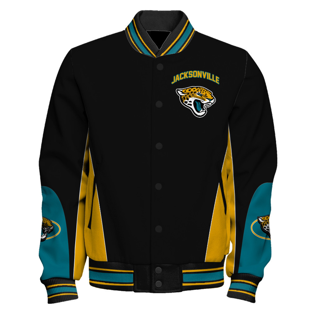 Jacksonville Jaguars - In Sync With The Home Team Unisex Varsity Jacket - Famjoys Jacksonville Jaguars - In Sync With The Home Team Unisex Varsity Jacket - Famjoys