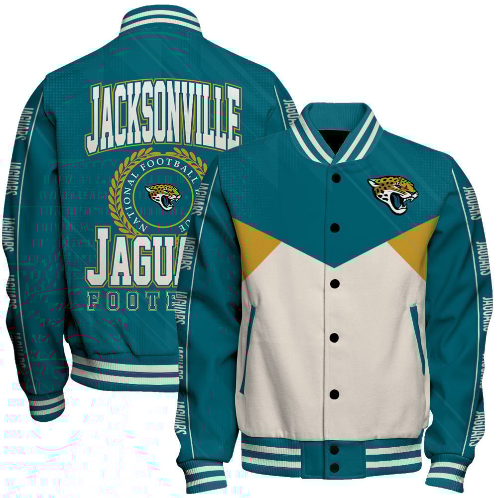 Jacksonville Jaguars - Personality, Outstanding Unisex Varsity Jacket - Famjoys Jacksonville Jaguars - Personality, Outstanding Unisex Varsity Jacket - Famjoys