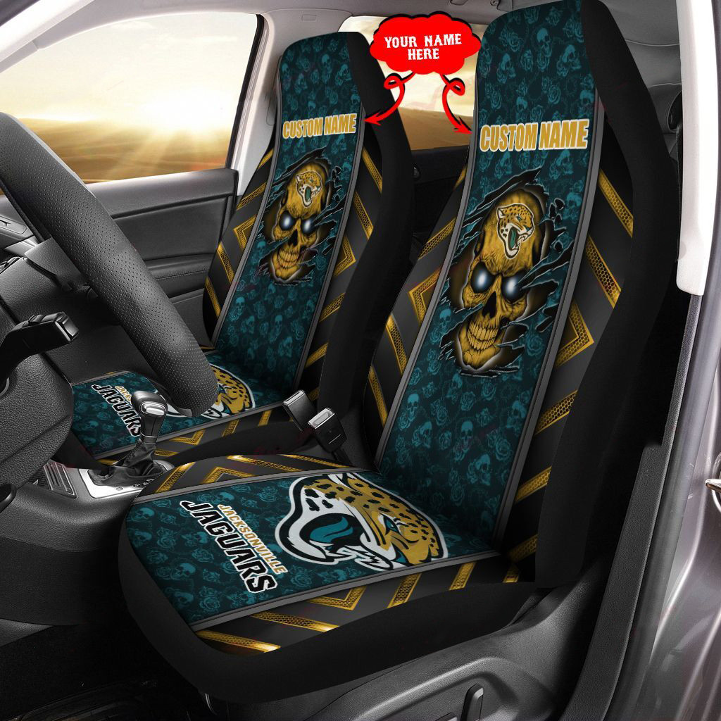 Jacksonville Jaguars Personalized Car Seat Covers BG452 - Famjoys Jacksonville Jaguars Personalized Car Seat Covers BG452 - Famjoys