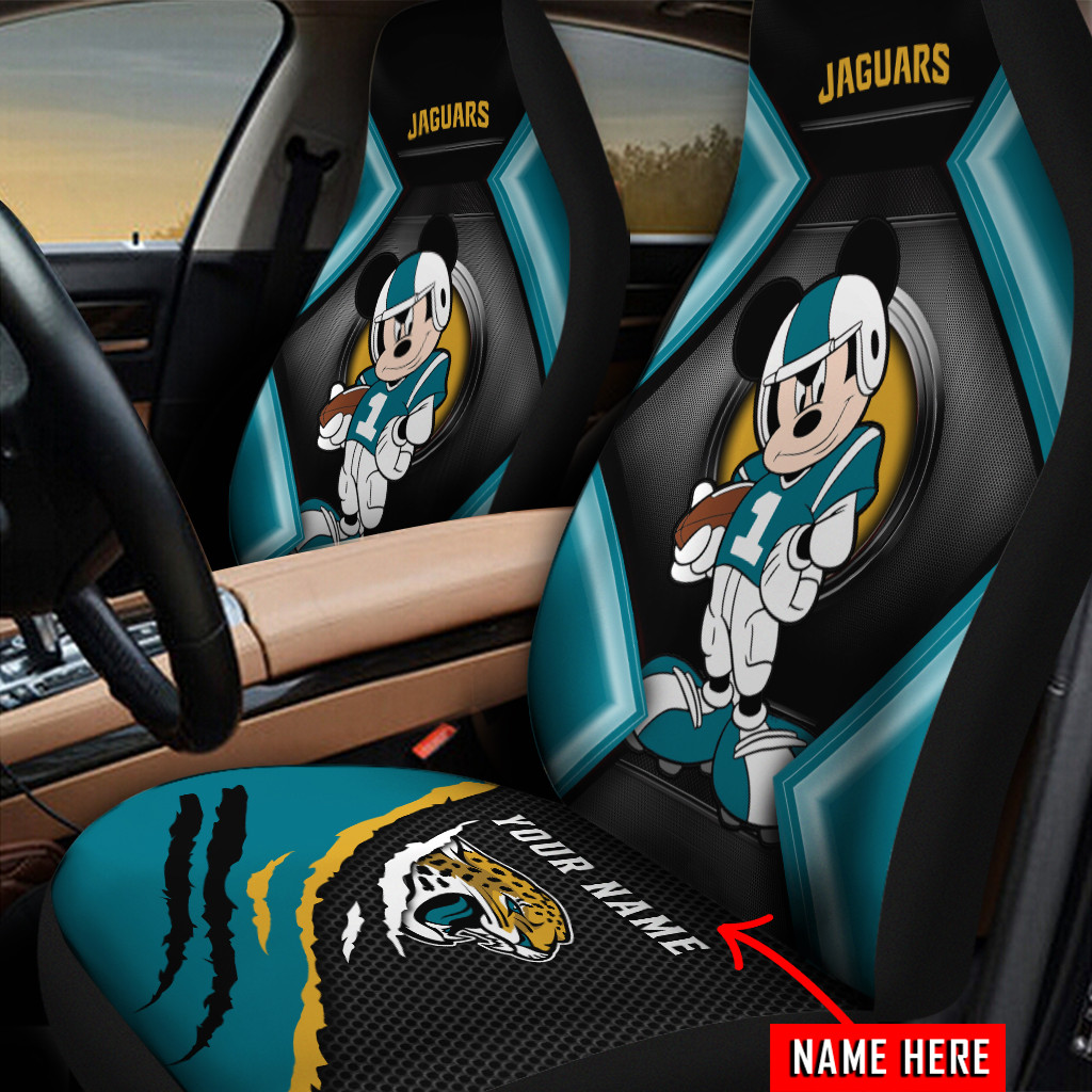 Jacksonville Jaguars Personalized Car Seat Covers BG485 - Famjoys Jacksonville Jaguars Personalized Car Seat Covers BG485 - Famjoys