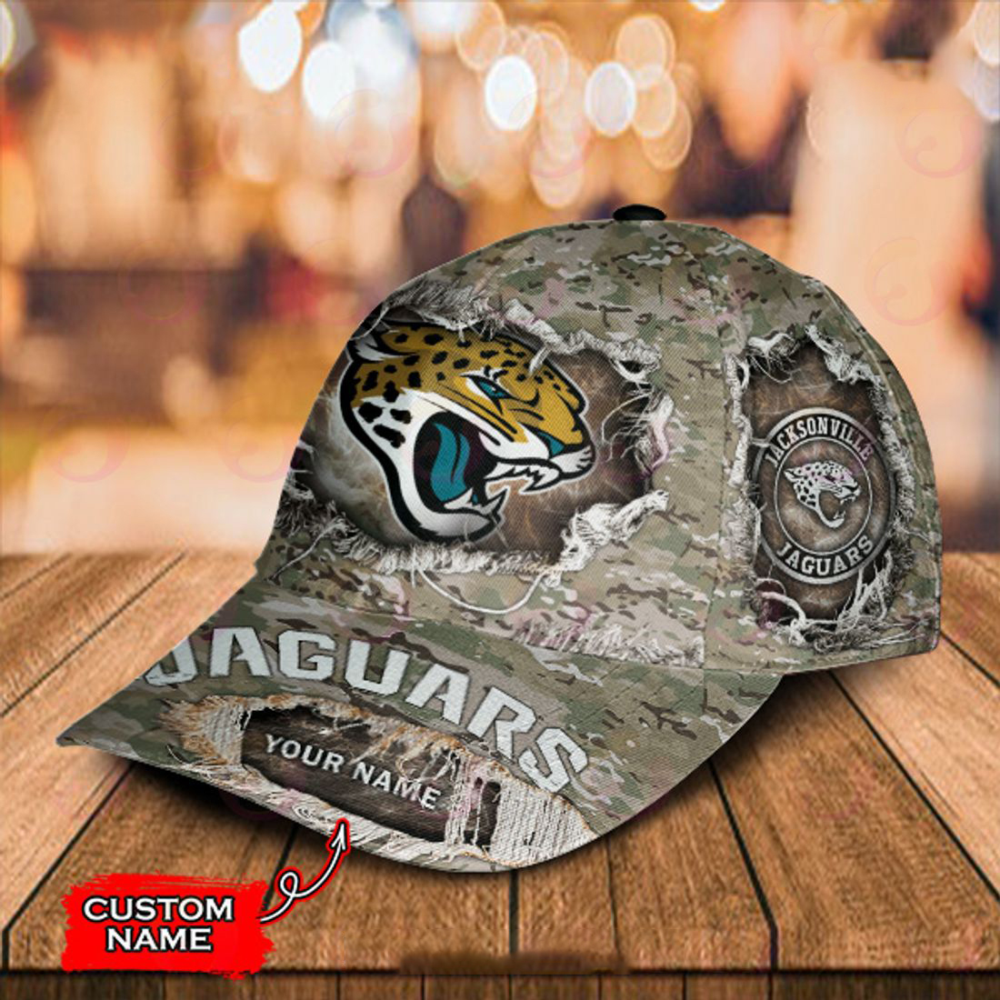 Jacksonville Jaguars-Personalized Classic Cap - Famjoys Jacksonville Jaguars-Personalized Classic Cap - Famjoys