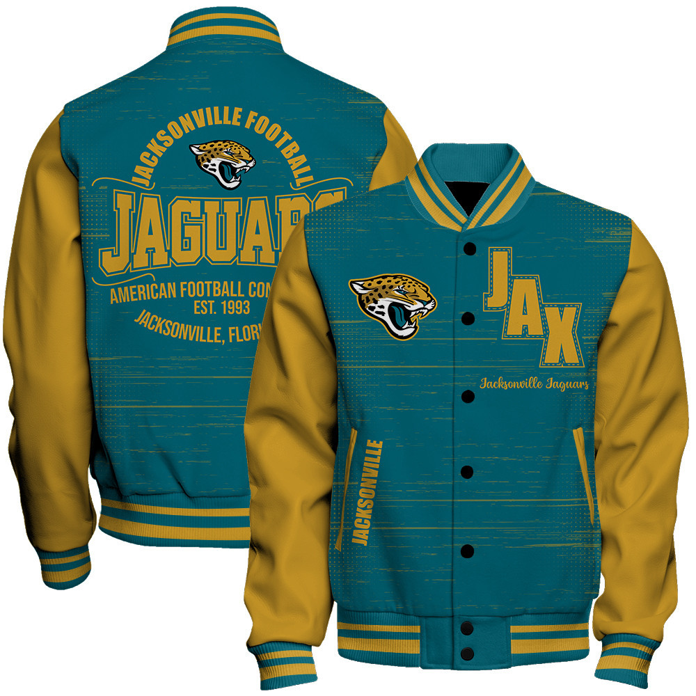 Jacksonville Jaguars - Proud Of The Shirt Unisex Varsity Jacket - Famjoys Jacksonville Jaguars - Proud Of The Shirt Unisex Varsity Jacket - Famjoys