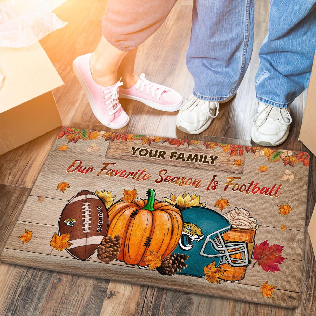 Jacksonville JaguarsOur Favorite Season is Football Doormat - Famjoys Jacksonville JaguarsOur Favorite Season is Football Doormat - Famjoys