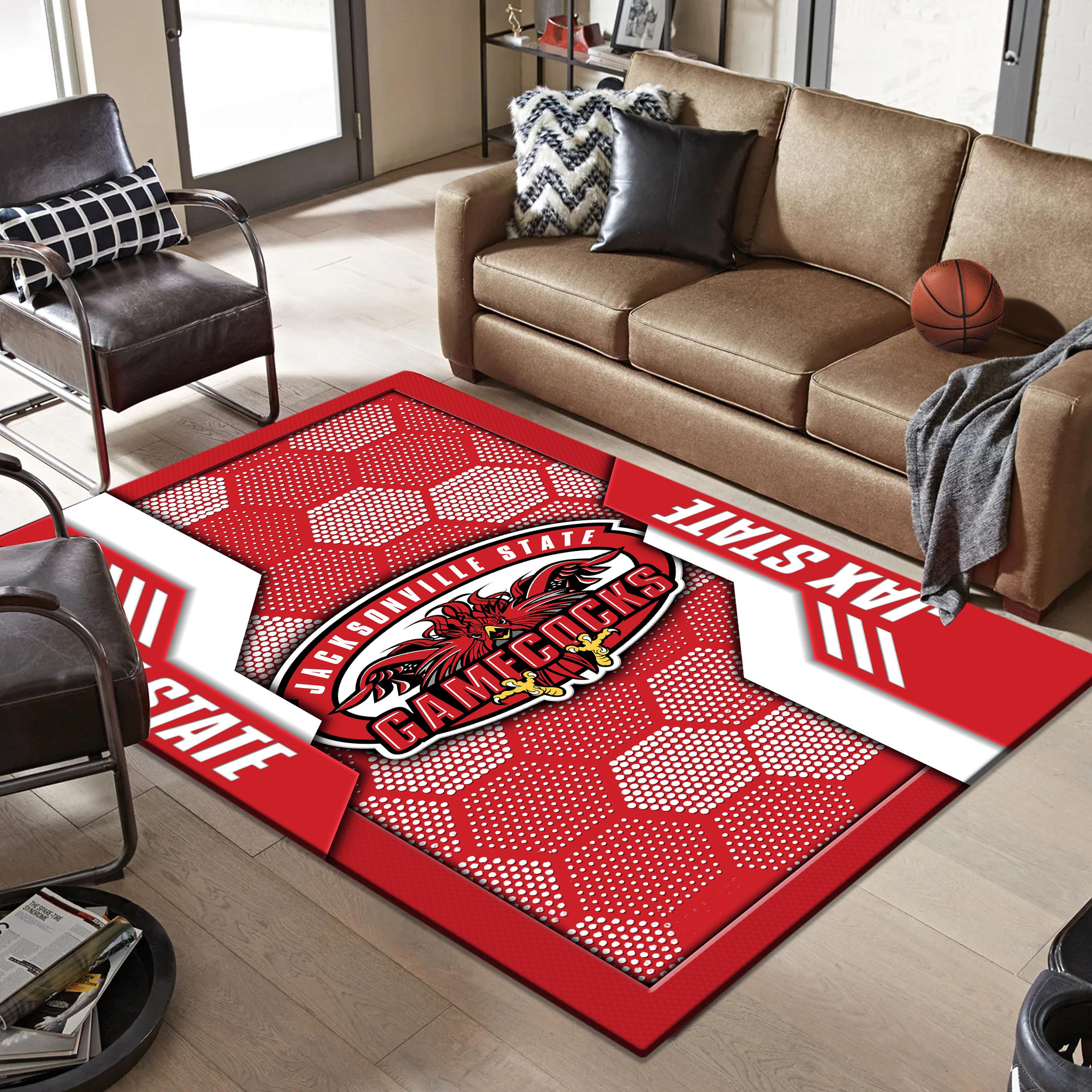 Jacksonville State Gamecocks Area Rugs 3757 - Famjoys Jacksonville State Gamecocks Area Rugs 3757 - Famjoys