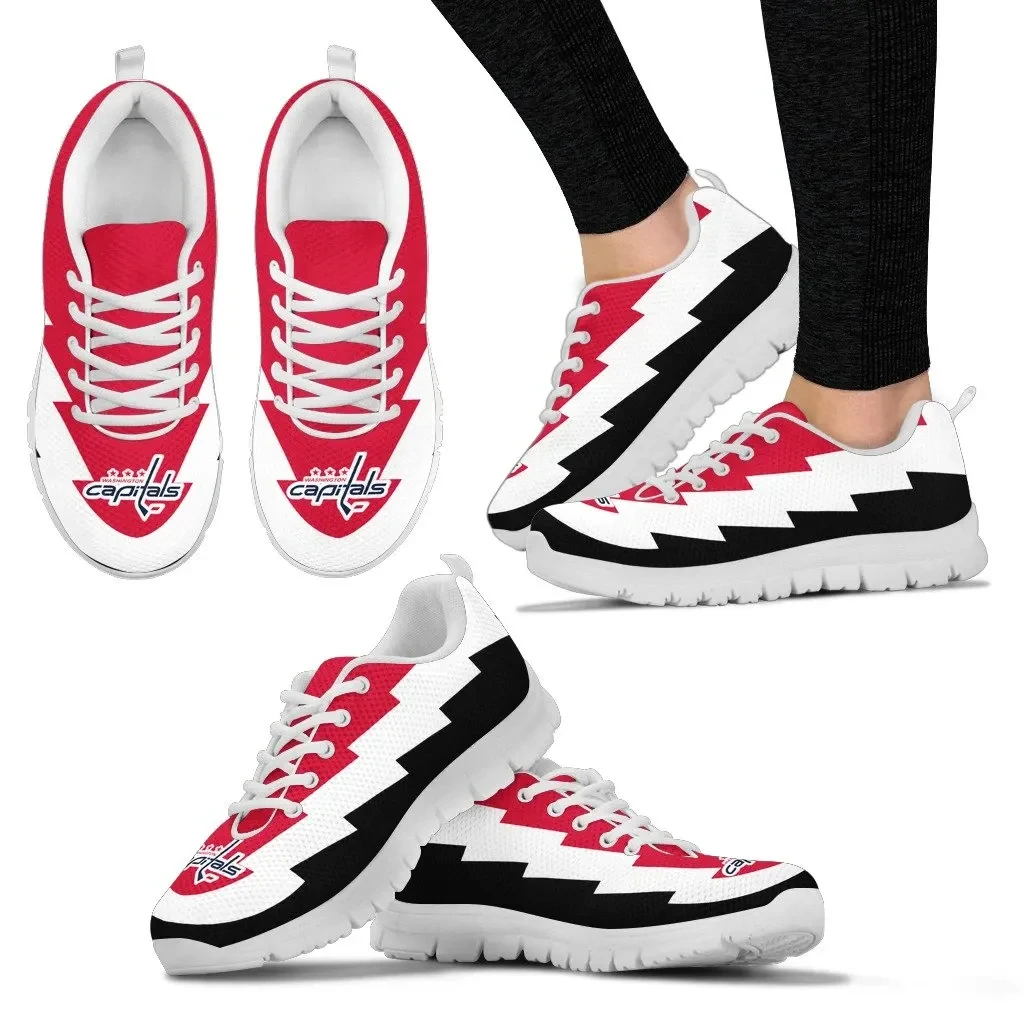 Jagged Saws Creative Draw Washington Capitals Sneakers - Famjoys Jagged Saws Creative Draw Washington Capitals Sneakers - Famjoys