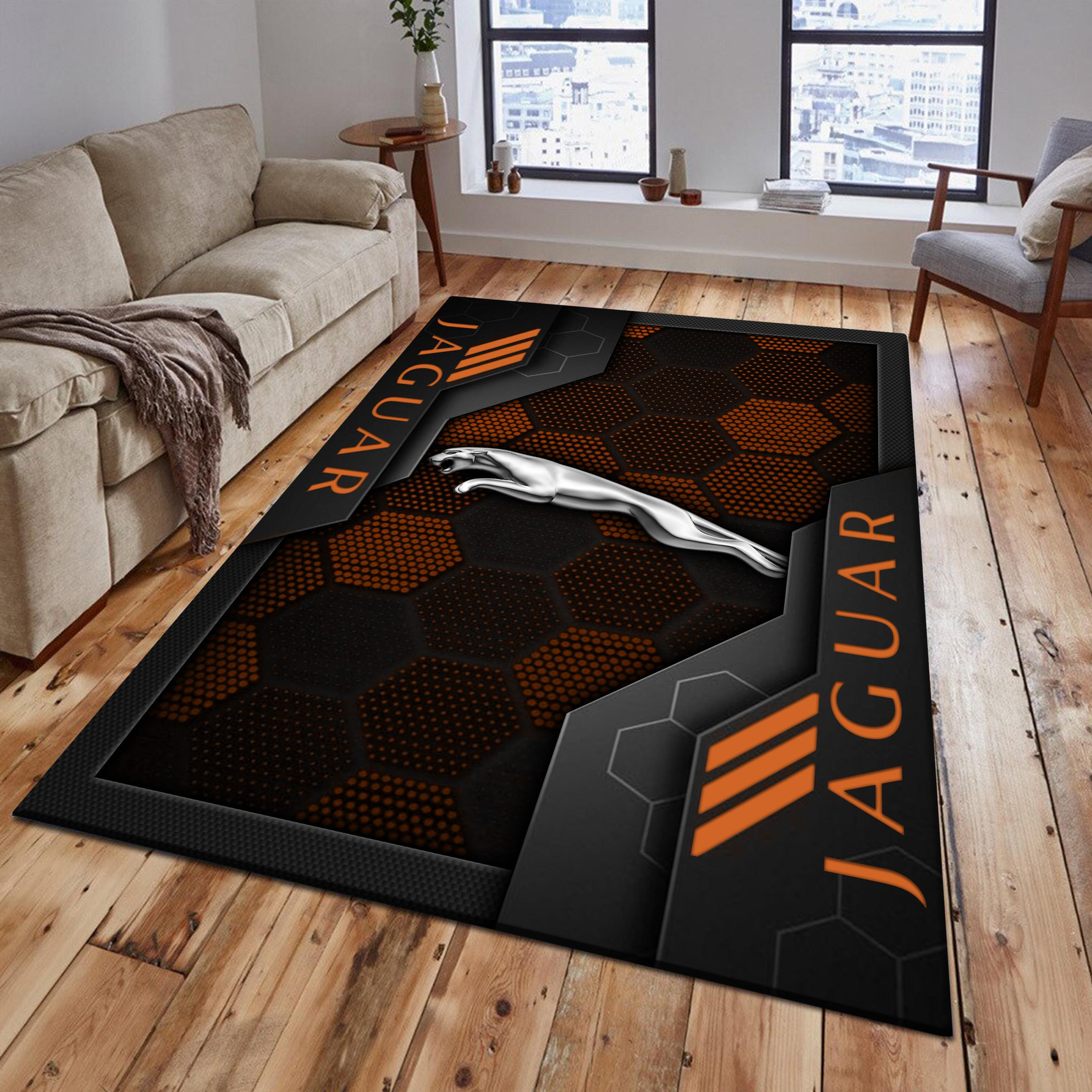 Jaguar Area Rugs 2535 Multicolor - Famjoys Jaguar Area Rugs 2535 Multicolor - Famjoys