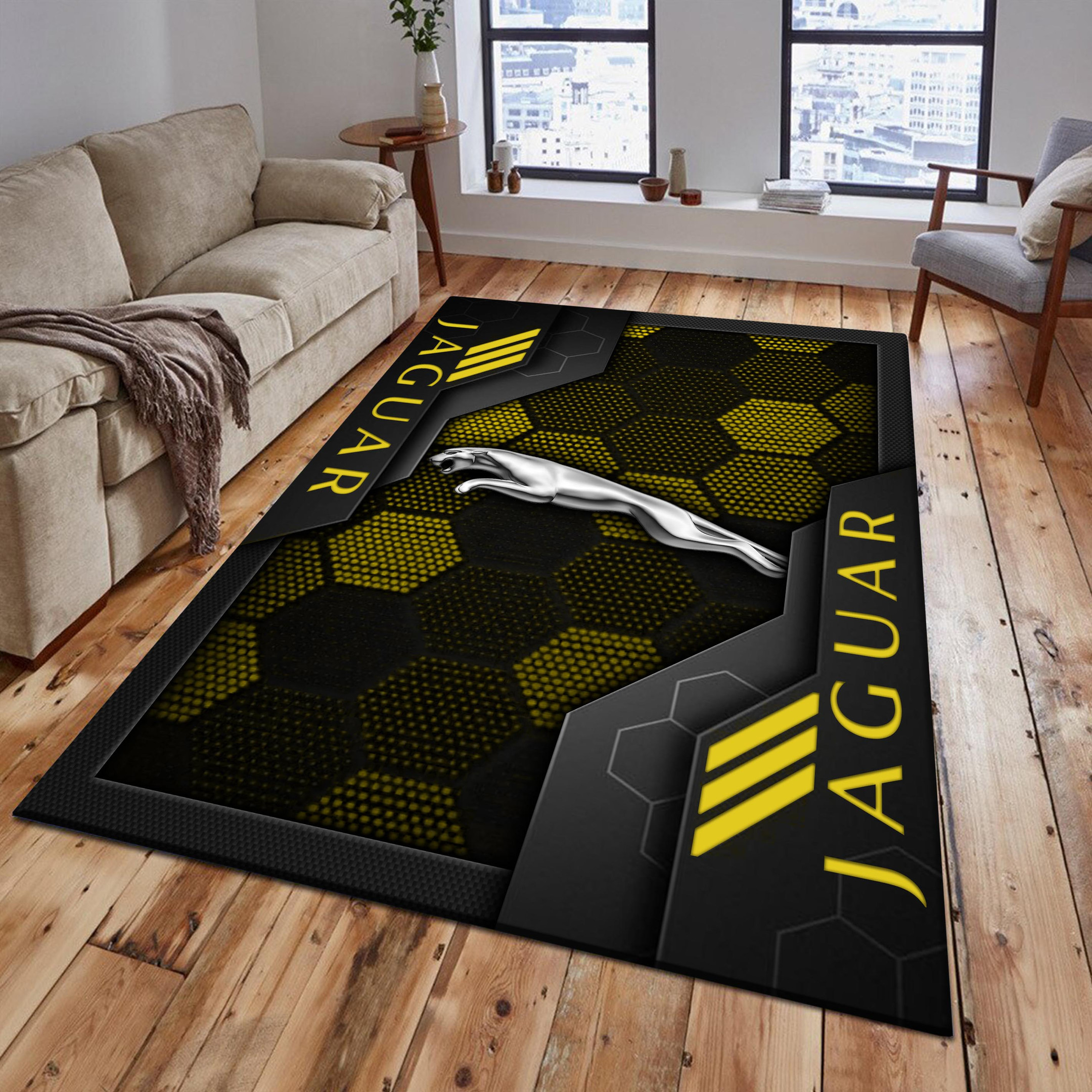 Jaguar Area Rugs 2535 Multicolor - Famjoys Jaguar Area Rugs 2535 Multicolor - Famjoys