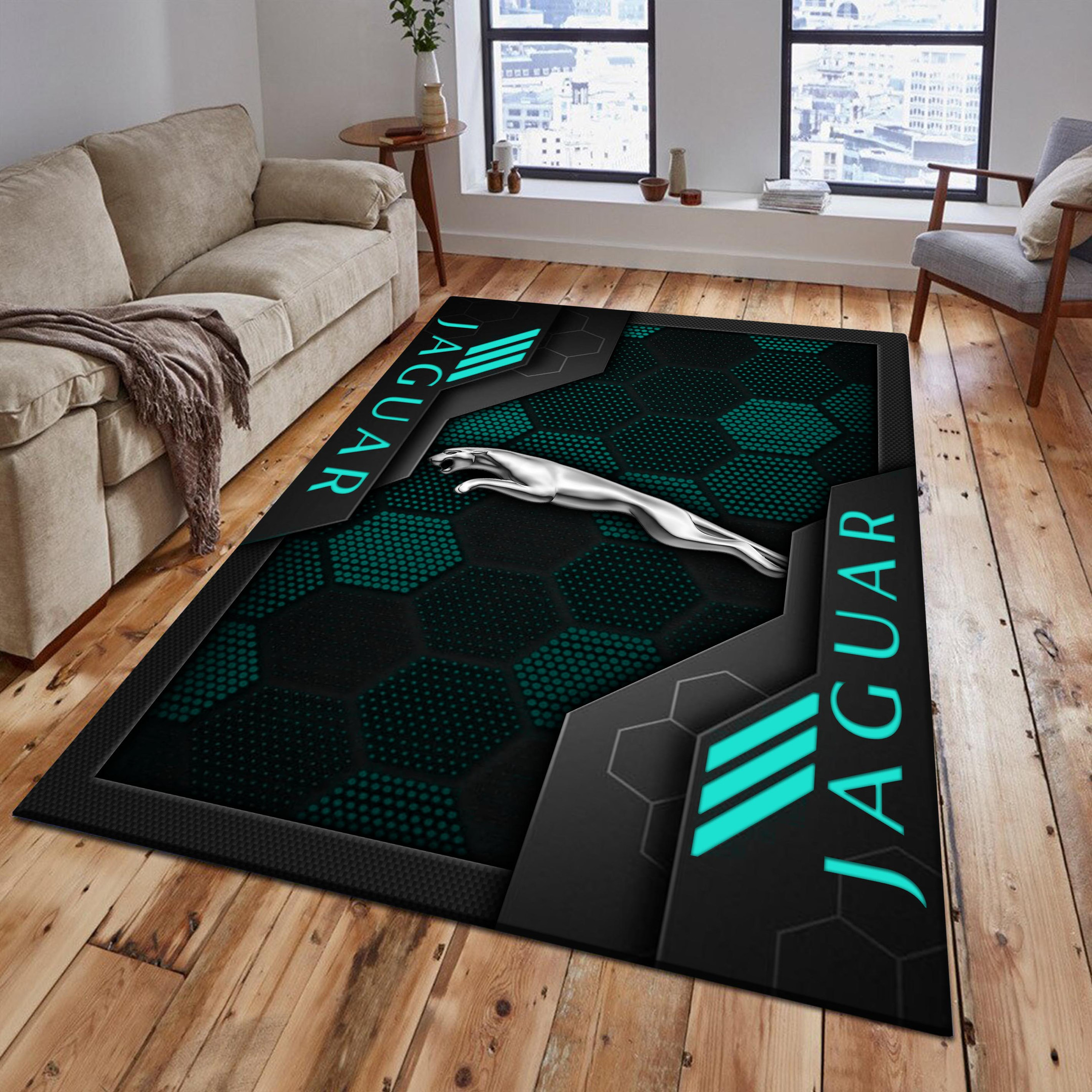Jaguar Area Rugs 2535 Multicolor - Famjoys Jaguar Area Rugs 2535 Multicolor - Famjoys