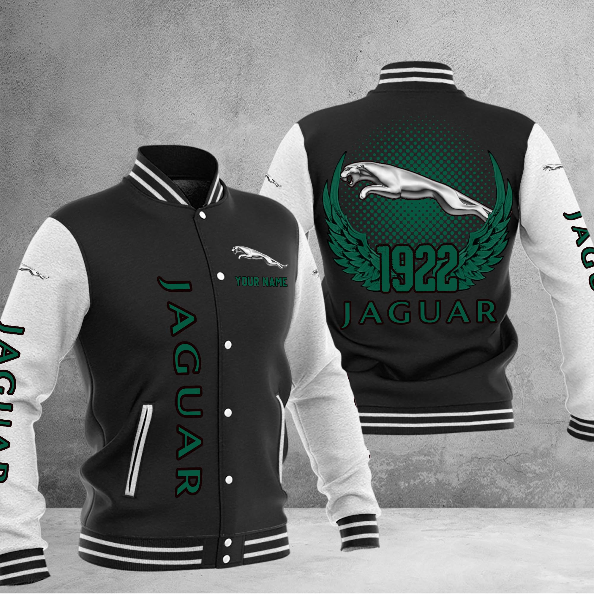 Jaguar DMHJ1050 Baseball Jacket Multicolor - Famjoys Jaguar DMHJ1050 Baseball Jacket Multicolor - Famjoys