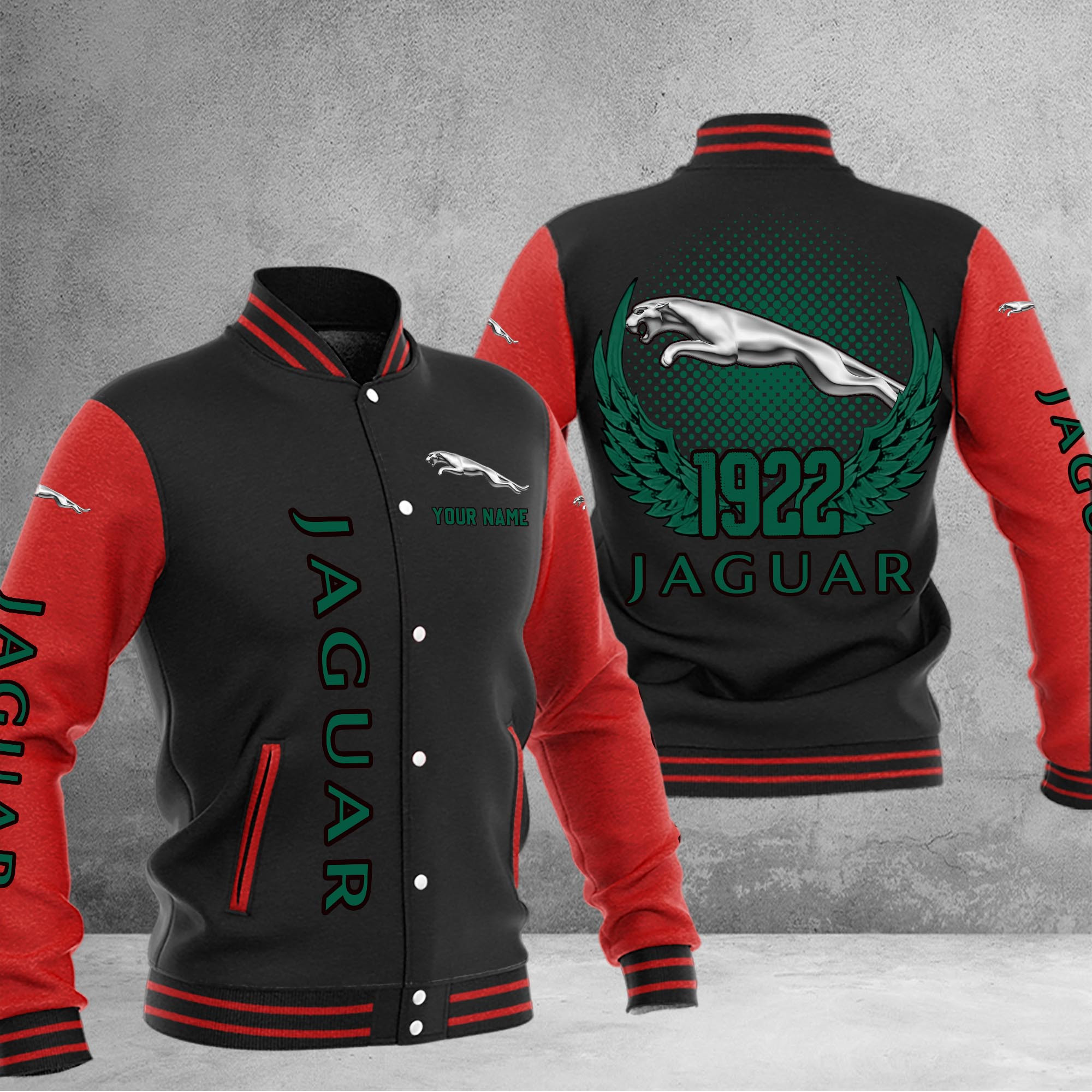 Jaguar DMHJ1050 Baseball Jacket Multicolor - Famjoys Jaguar DMHJ1050 Baseball Jacket Multicolor - Famjoys