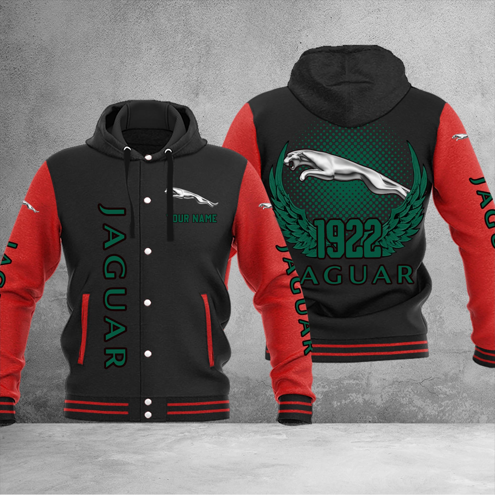 Jaguar DMHJ1050 Baseball Jacket Multicolor - Famjoys Jaguar DMHJ1050 Baseball Jacket Multicolor - Famjoys