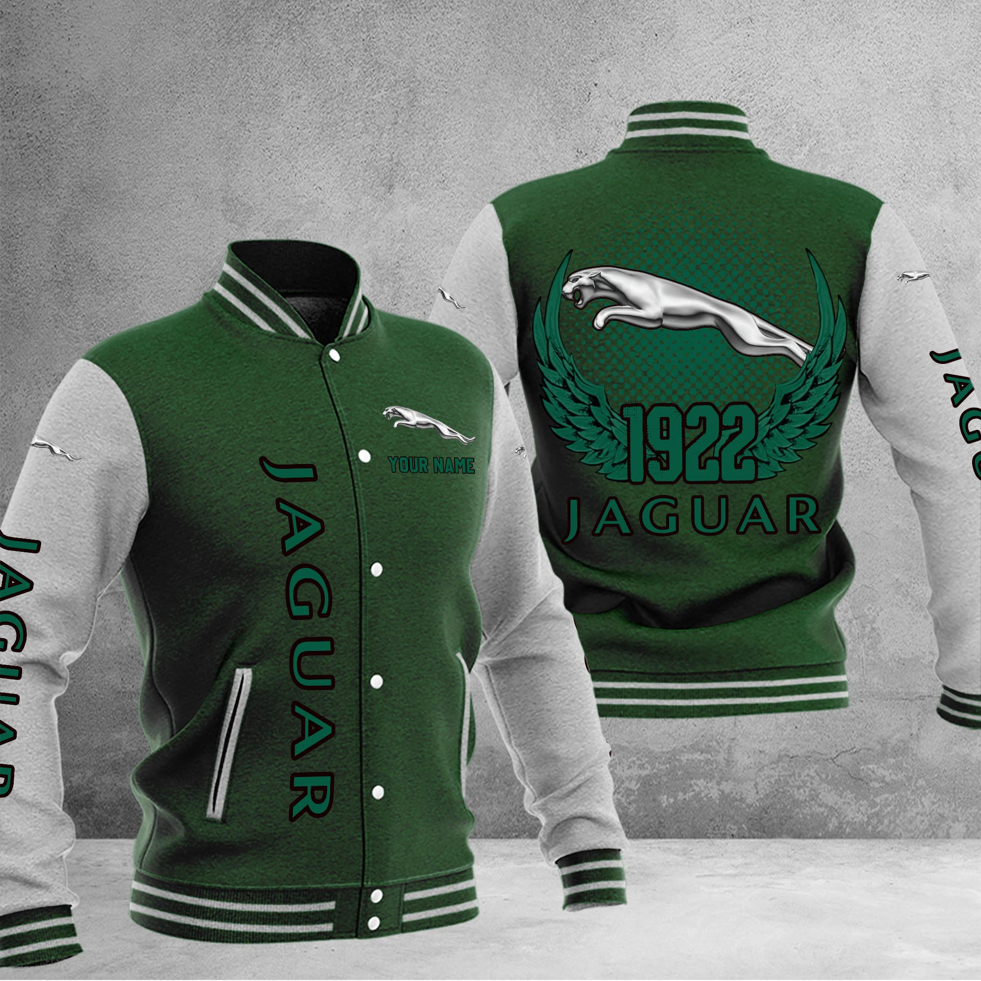 Jaguar DMHJ1050 Baseball Jacket Multicolor - Famjoys Jaguar DMHJ1050 Baseball Jacket Multicolor - Famjoys