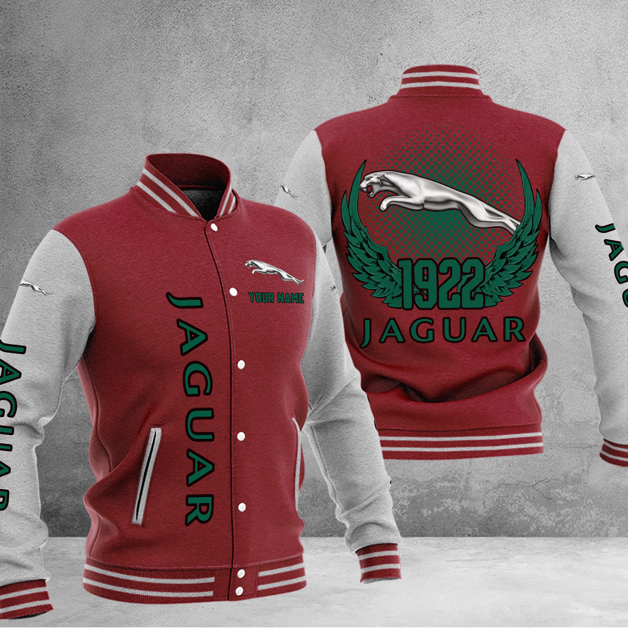 Jaguar DMHJ1050 Baseball Jacket Multicolor - Famjoys Jaguar DMHJ1050 Baseball Jacket Multicolor - Famjoys