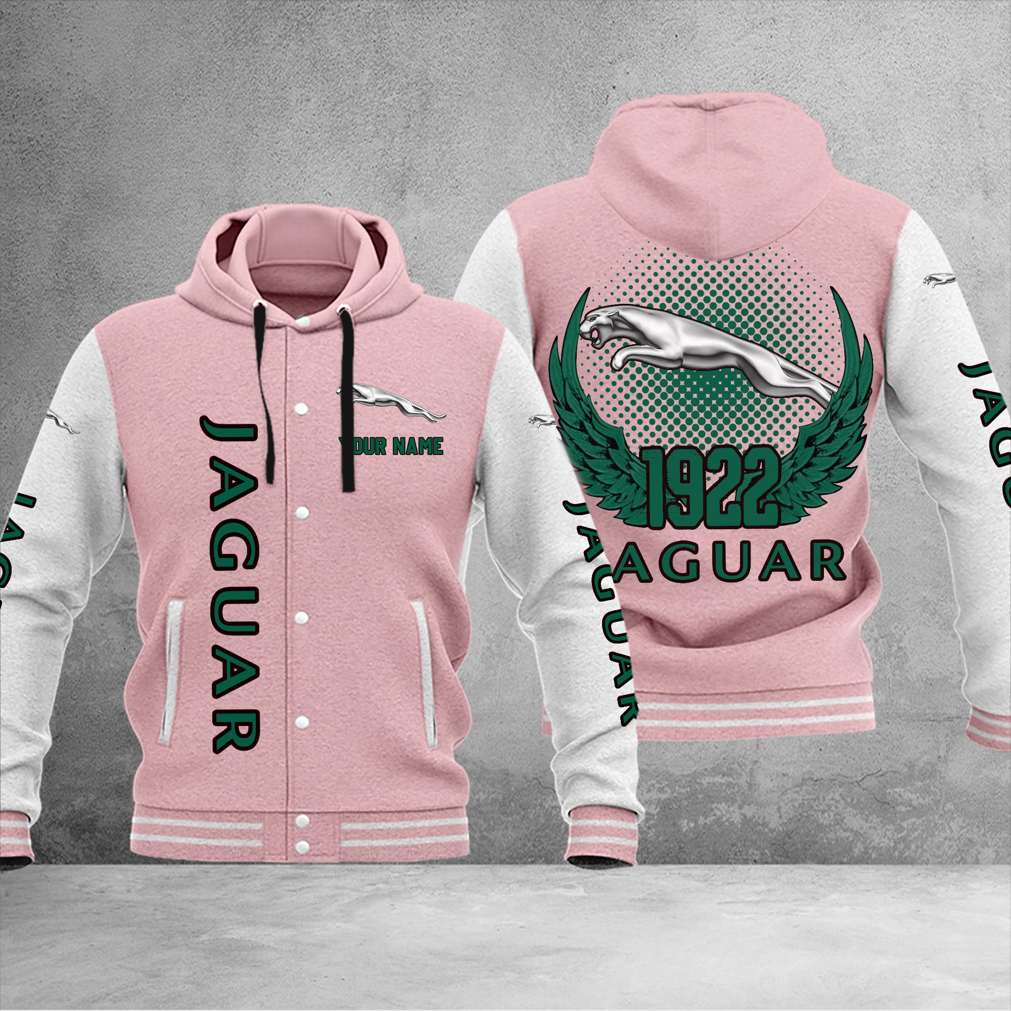 Jaguar DMHJ1050 Baseball Jacket Multicolor - Famjoys Jaguar DMHJ1050 Baseball Jacket Multicolor - Famjoys