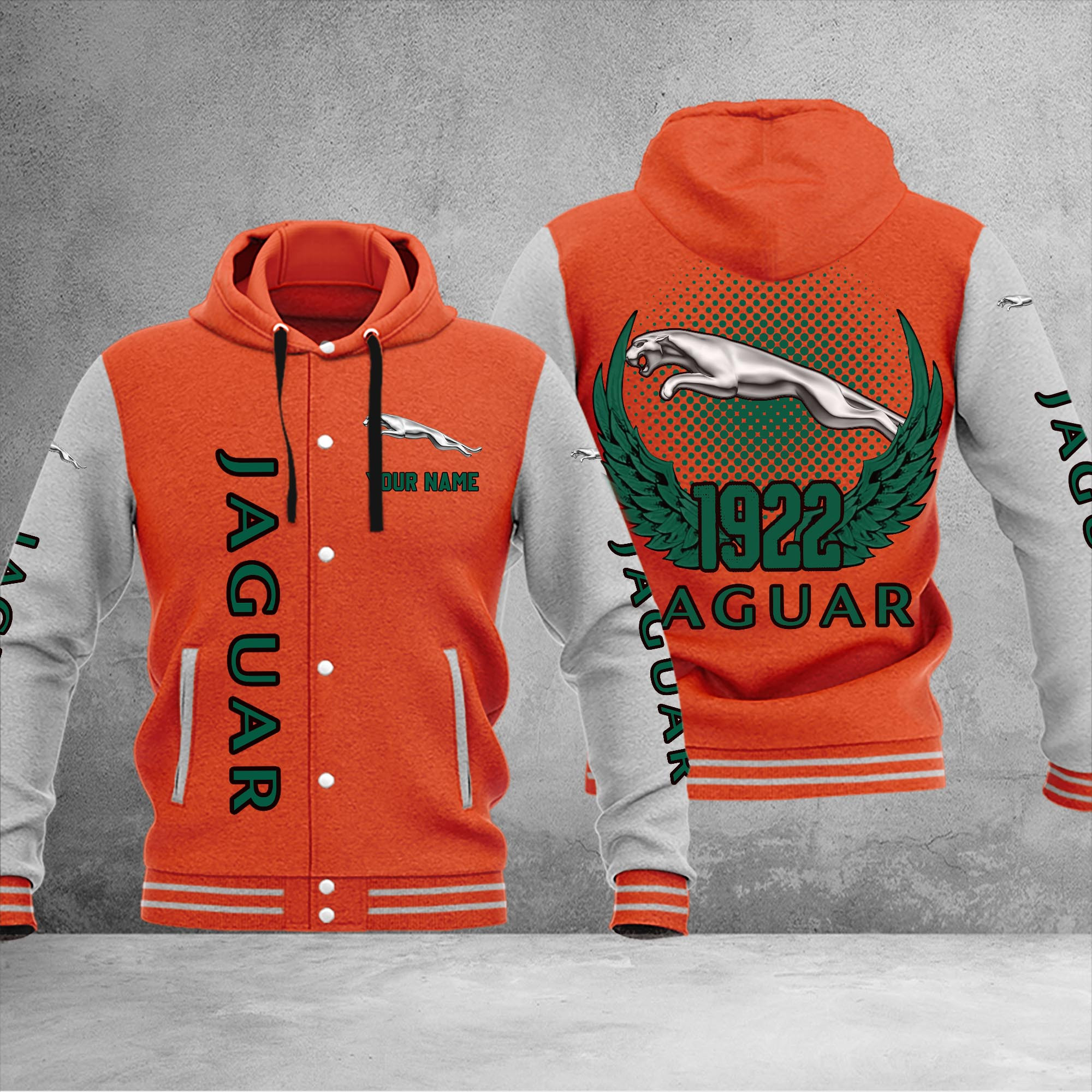 Jaguar DMHJ1050 Baseball Jacket Multicolor - Famjoys Jaguar DMHJ1050 Baseball Jacket Multicolor - Famjoys
