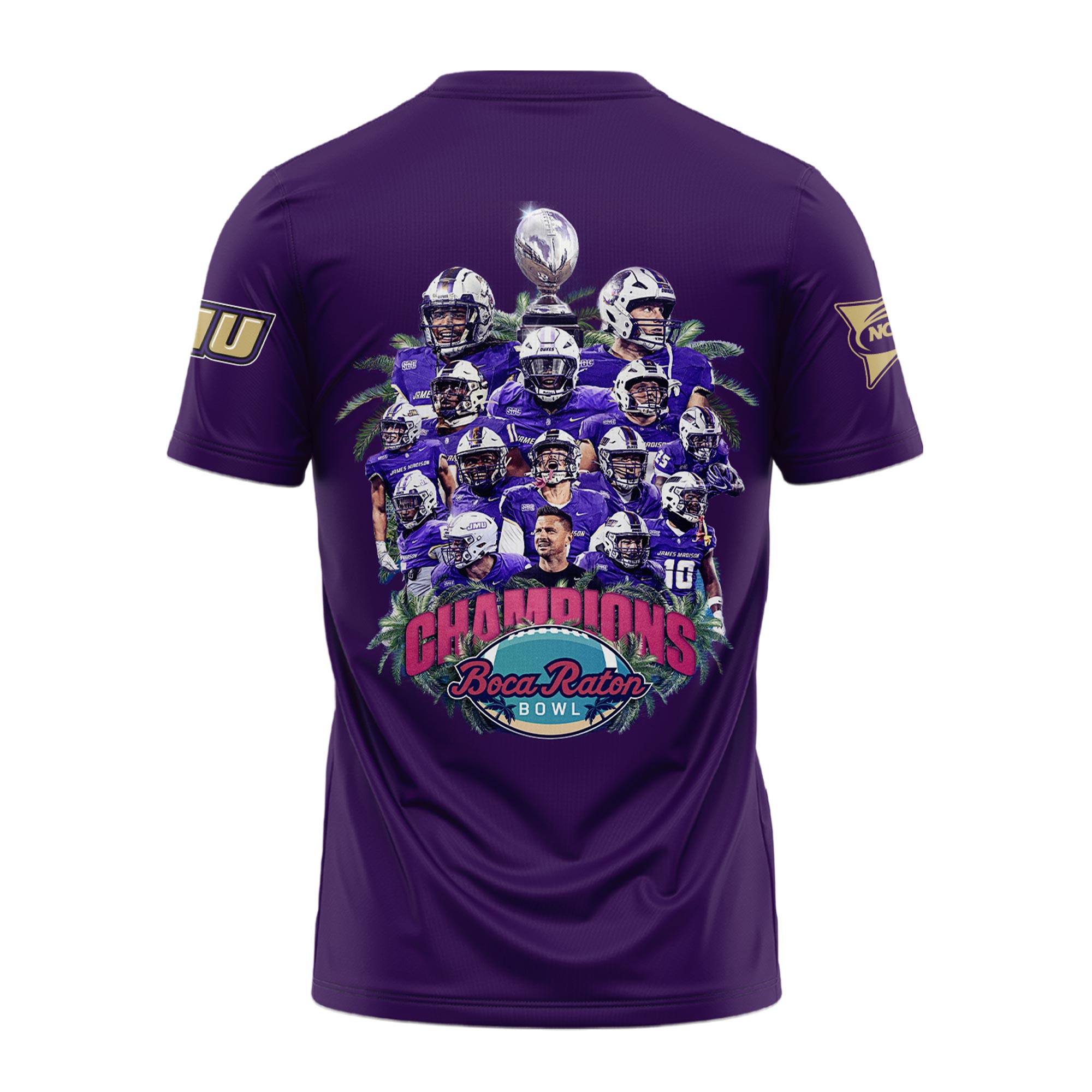 James Madison University Football Boca Raton Bowl Champions TShirt #1 - Famjoys James Madison University Football Boca Raton Bowl Champions TShirt #1 - Famjoys