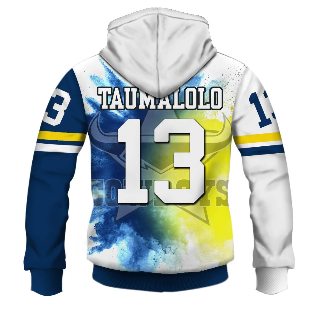 Jason Taumalolo North Queensland Cowboys NRL Hoodie T shirt Sleeve T52 - Famjoys Jason Taumalolo North Queensland Cowboys NRL Hoodie T shirt Sleeve T52 - Famjoys