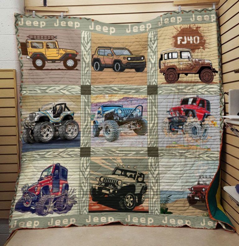 JEEP 4 Quilt blanket - Famjoys JEEP 4 Quilt blanket - Famjoys