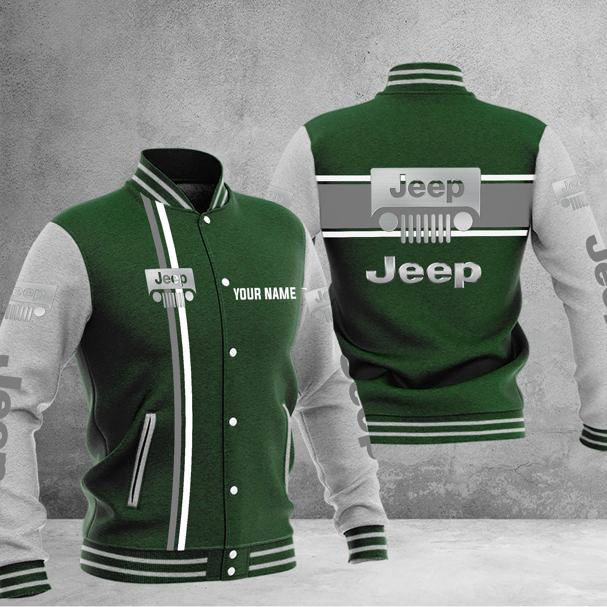 Jeep Baseball Jacket - Famjoys Jeep Baseball Jacket - Famjoys