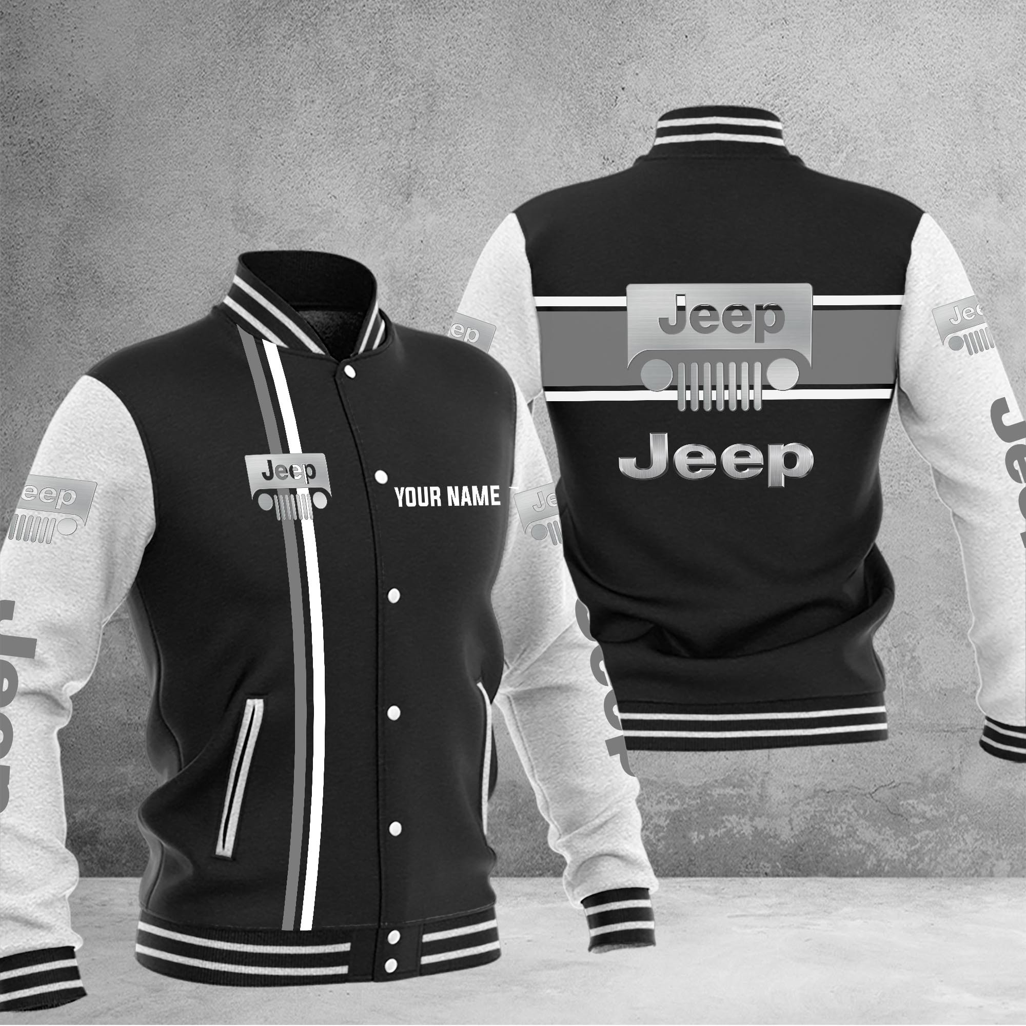 Jeep Baseball Jacket - Famjoys Jeep Baseball Jacket - Famjoys