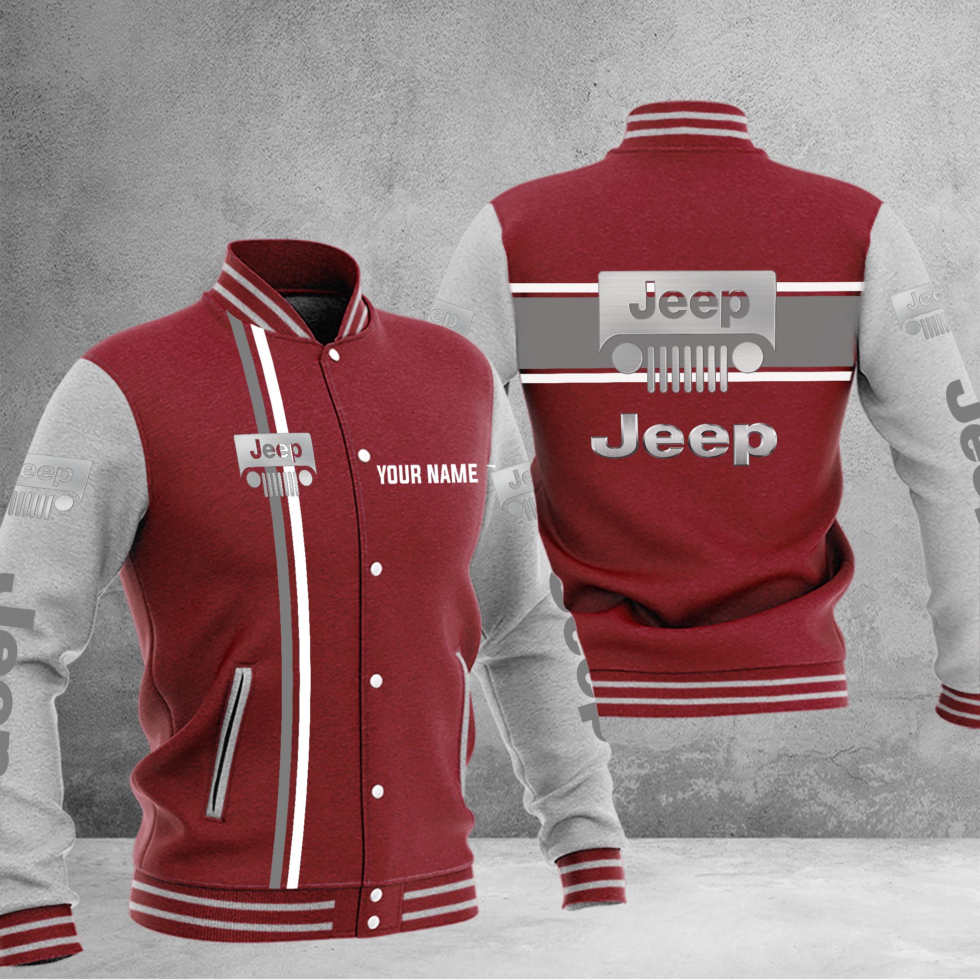 Jeep Baseball Jacket - Famjoys Jeep Baseball Jacket - Famjoys