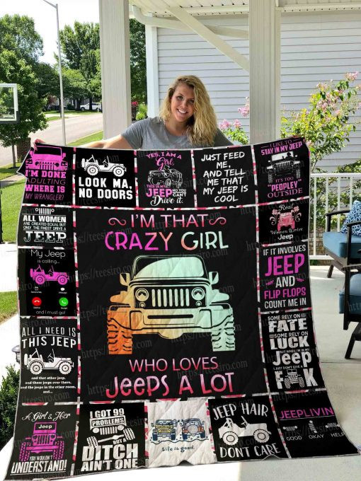 Jeep Car Quilt Blanket 03 - Famjoys Jeep Car Quilt Blanket 03 - Famjoys