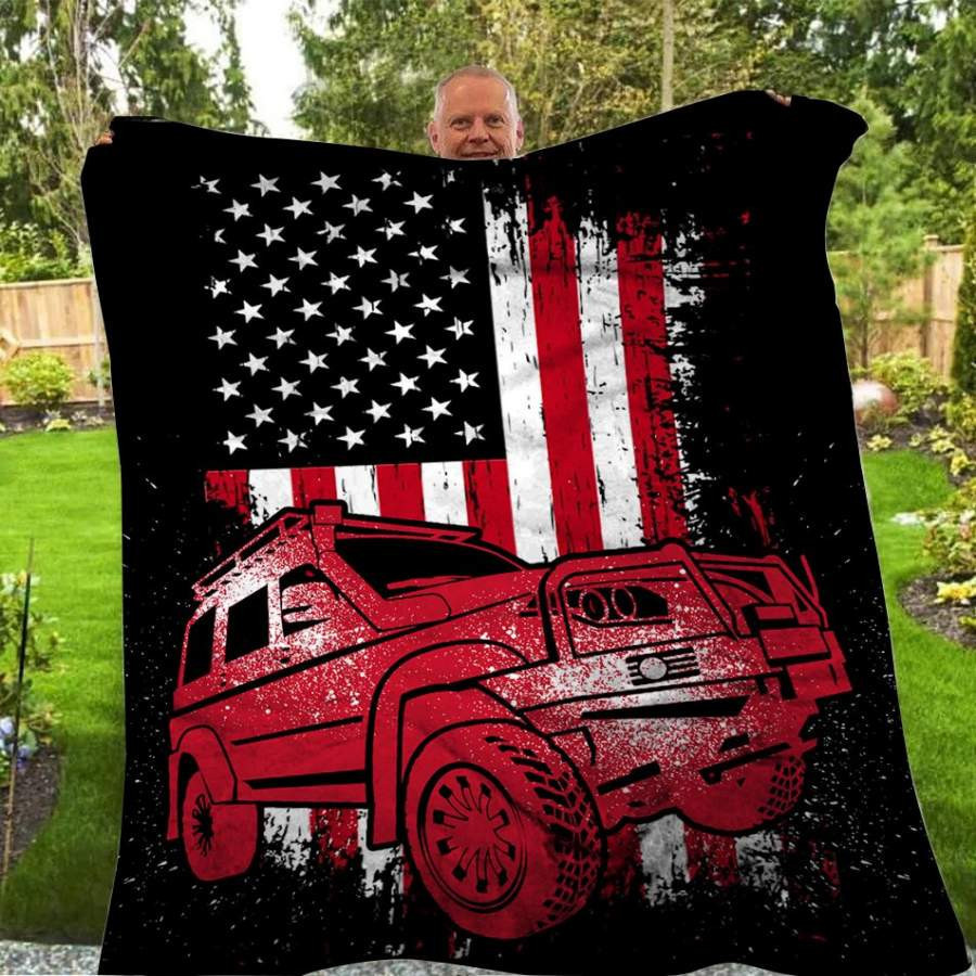Jeep Fleece Blanket - Famjoys Jeep Fleece Blanket - Famjoys